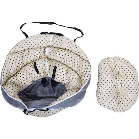 Siège Auto pour Chien, Lit de Voyage Portable en Coton PP pour Animal de Compagnie, Sièges Rehausseurs Légers et Lavables pour Chat, pour Les Voyages, Le Camping (1/5)