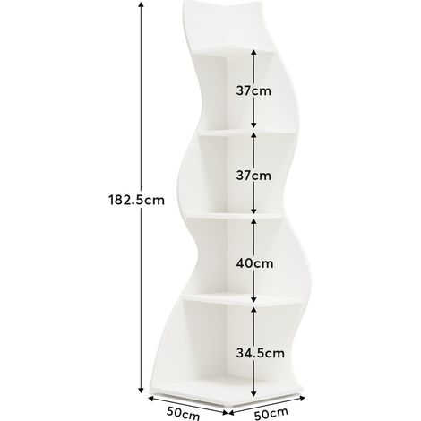 Tribesigns Eckregal, 178 cm hoch, Lagerregal, Bücherregal, Pflanzenständer, Organizer-Einheit, 5 Stufen, Modern, für Zuhause, Büro, Wohnzimmer, Schlafzimmer, Balkon