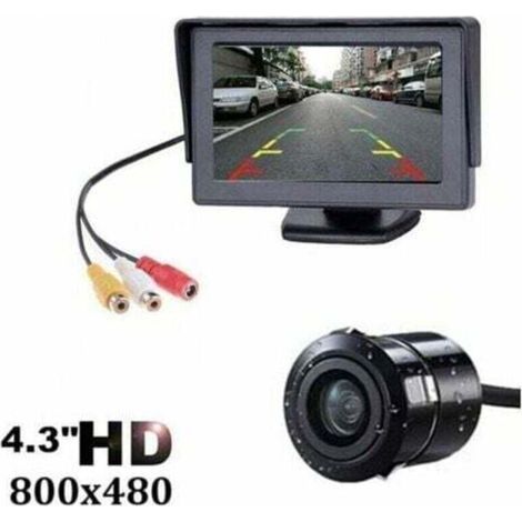 Kit de système de caméra de recul sans fil pour voiture / camion / fourgonnette / pick-up / camping-car 4.3 `` système de recul de vue arrière de moniteur (1/4)