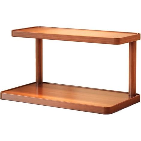 Présentoir de table en bois à deux niveaux pour service à thé, 40 cm (1/5)