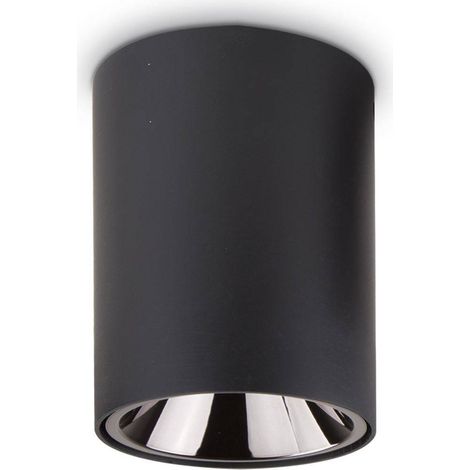 Ideal Lux Nitro - Downlight LED 1 luz redonda para montaje en superficie Negro