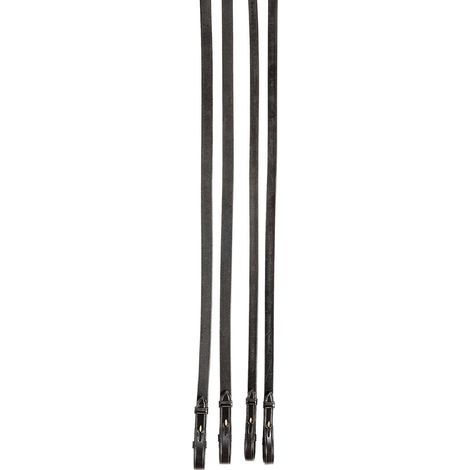 Voll mm 16 - 5/8" (Länge 155 cm), Braun 04: Redini Tattini mit Gummi auf einer Seite und Leder auf der anderen