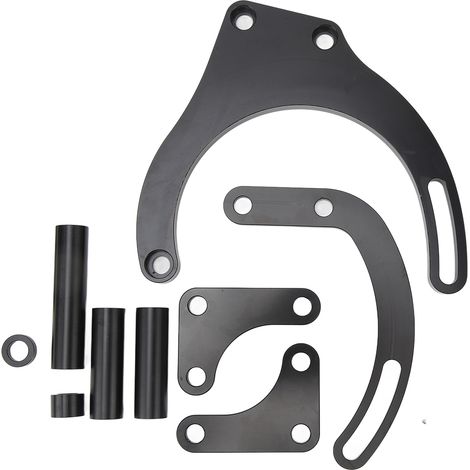 Support de montage de pompe de direction assistée robuste et fiable, kit de remplacement pour moteurs Chevy Big Block BBC, noir (1/5)