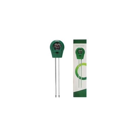 Testeur PH Sol et Testeur Humidité, 3-en-1 Sonde de Sol pour Jardin/Plantes d'Intérieur, Capteur Vert d'Arrosage avec Analyse Fertilité, 255x60x35mm Léger (80g) (1/5)