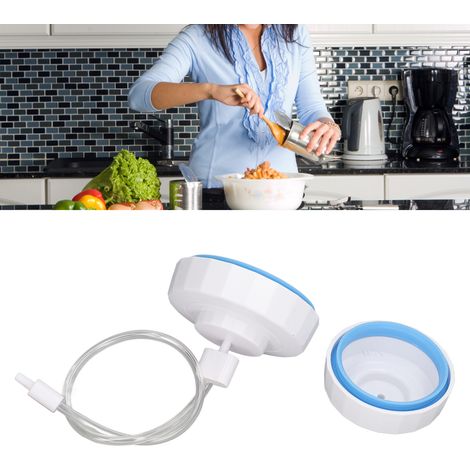Compatible avec les accessoires de fermeture pour bocaux Mason FoodSaver. Scelleuse sous vide avec tuyau d'adaptation pour bocaux Mason à ouverture standard et à large ouverture. (1/5)