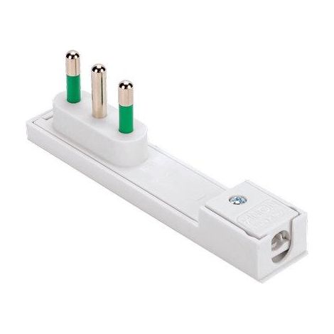 SPINA MOBILE RIBASSATA CLOCK FME - BIANCO 2P+T 16A- 3 pezzi