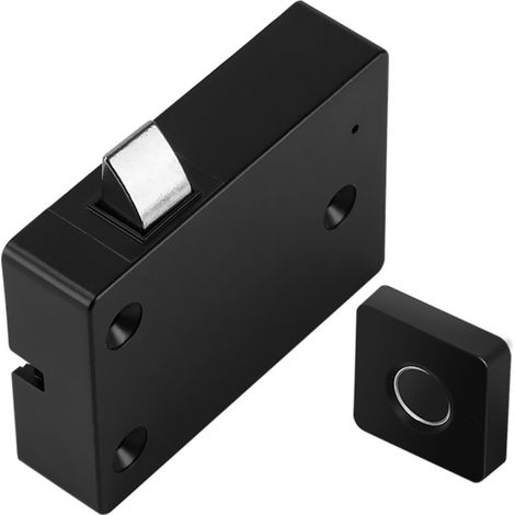 Candado inteligente con huella dactilar, desbloqueo rápido, recargable por USB, antirrobo, seguridad automática, negro.