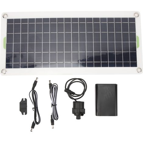 Pompe à eau solaire 12V 4 DB, générateur de fontaine alimenté par 19W à faible bruit pour maison, voiture, bateau, jardin 50W