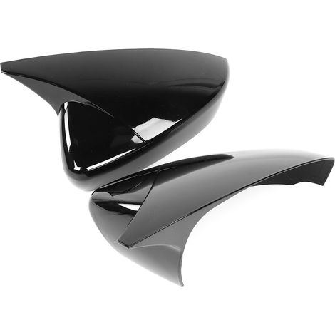Außenspiegel-Schutzabdeckungen im Carbonfaser-Hupen-Design für Mazda 3 Axela 2020, Paar schwarze Abdeckungen