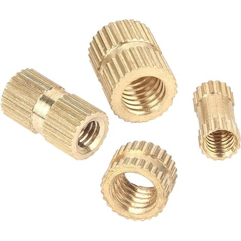 20 écrous à insert en laiton double pas M6 pour moulage par (1/3)