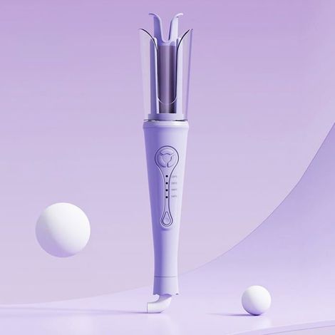 Fer à boucler automatique - Ulisem - 2,5 cm - 4 températures - Chauffage rapide - Violet (1/5)