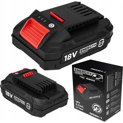 Graphite Energy 18V Li Ion Accumulateur 2 Ah Compact