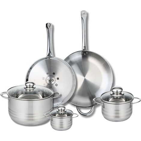 Ensemble de 2 Poêles de cuisson 28 et 32 cm et 3 faitouts 12, 16 et 24 cm Elo Profi Brillant (1/5)