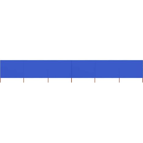 6-teiliges Windschutzgewebe 800 x 160 cm Azurblau