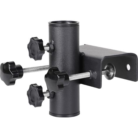 Soporte para Sombrilla Barandilla Cuadrado Abrazadera Sombrilla para Tubo de sombrilla de Ø25~38 mm, Rango máximo de sujeción 61 mm (1/5)