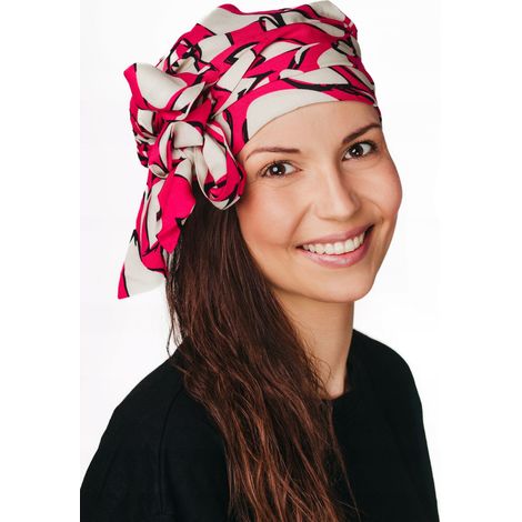 Pañuelo para la cabeza Lara 441 para mujer, hecho de bambú, transpirable incluso después de la quimioterapia. (1/5)