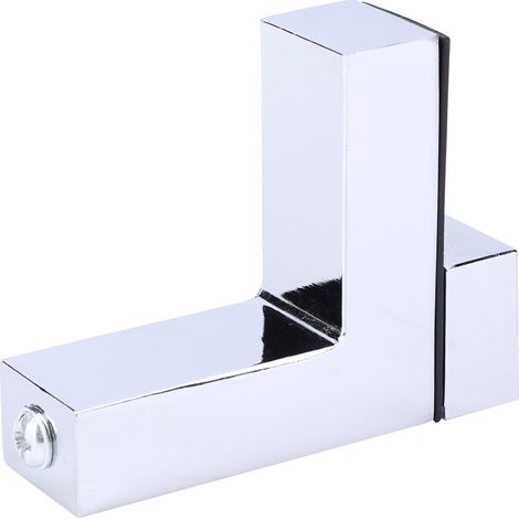Verdickte Klemmglasablage aus Zinklegierung, verstellbar, Typ F, Brett, Hardware-Zubehör, glänzend (1/5)