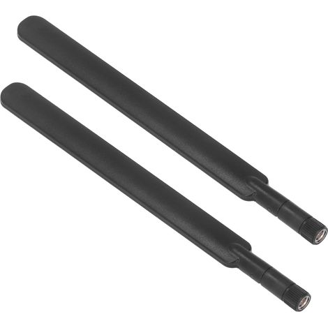 Antenne 4G LTE Externe Haut Gain 2 Pièces, Pliable et Omnidirectionnelle, Connecteur SMA Mâle, Couleur Noir