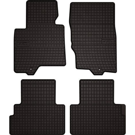 Tapis de sol en caoutchouc pour : Infiniti QX70 SUV (2008-2017) - noirs, sur mesure (1/5)