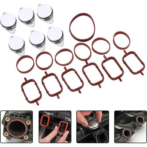 6 X 22MM Diesel Swirl Baffle Blank Intake Manifold Gasket Repair Replacement Kit (1/5)
