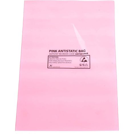 Sachet antistatique RS PRO 100mm x 155mm, Fermeture par thermo-soudage ( Prix pour Lot de 100 ) (1/2)