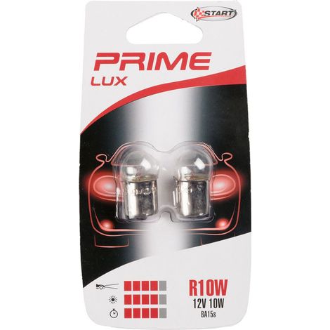 R10W Coppia di Lampadine per luci auto 12V 10W BA15s (1/2)