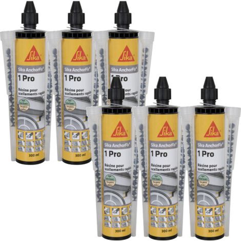 SIKA Anchorfix-1 Evolution - Grau - 300ml - 6er-Set chemische Schnellversiegelungsharze