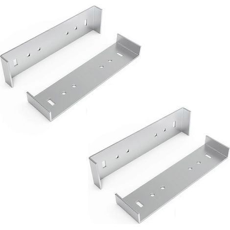 Support De Fixation - Aluminium - Pour Boîte Aux Lettres - Largeur Sol 20 Cm - 4 Pièces (1/5)