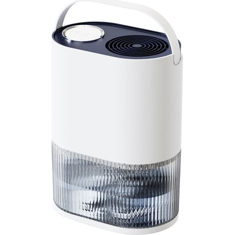 Déshumidificateur et purificateur d'air 2 en 1, arrêt automatique, capacité 2 L (70 oz), pour sous-sol/chambre/salle de bain (1/5)