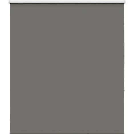 Verdunkelungsrollo Grau 140x175cm Stoffbreite 136,6cm Polyester