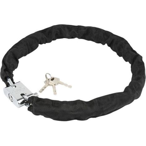 Chaine Antivol - Acier 1 M - Pour Moto Et Scooter - Cadenas Blindé - 3 Clefs (1/4)