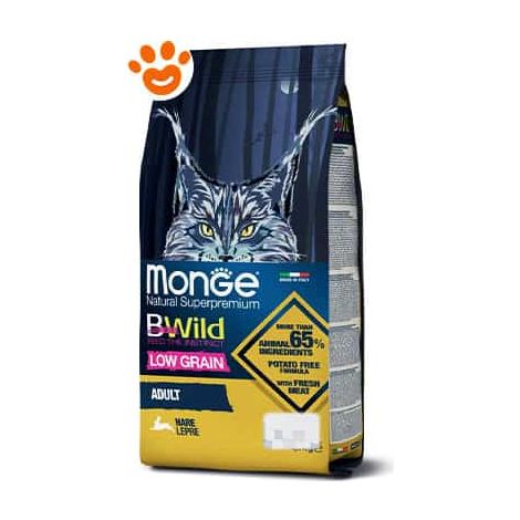 Monge Bwild Adult Lepre Per Gatti - Monge Bwild Adult Lepre Per Gatti - Sacco Da 1,5 Kg
