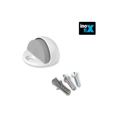 Tope puerta metálico tornillo blanco Blíster INOFIX
