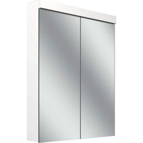 Schneider LOW plus LED Armoire de toilette, 2 portes 30/30cm, (1/5)
