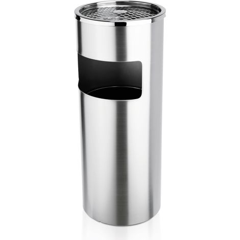 Cendrier sur pied en Acier au nickel-chrome H 600 mm Ø 250 mm - Was Germany