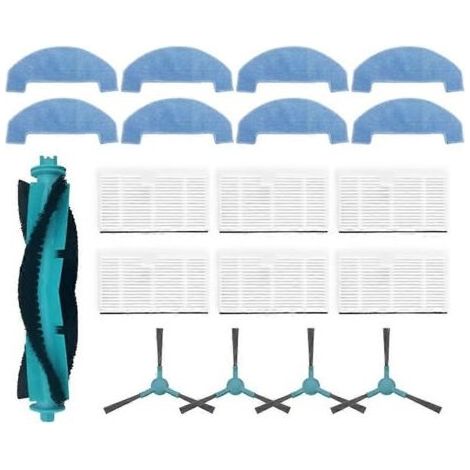 Pièces détachées pour aspirateur Cecotec Conga 7690 Immortal Max : brosse principale, filtre HEPA et chiffon de nettoyage (1/5)