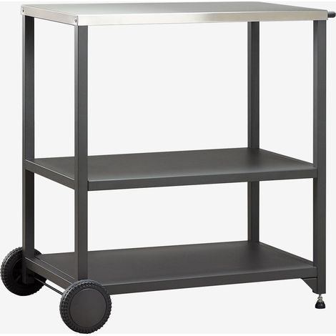 SKLUM Modularer Außenküchenwagen aus Stahl Savona Grau Graphit (1/5)