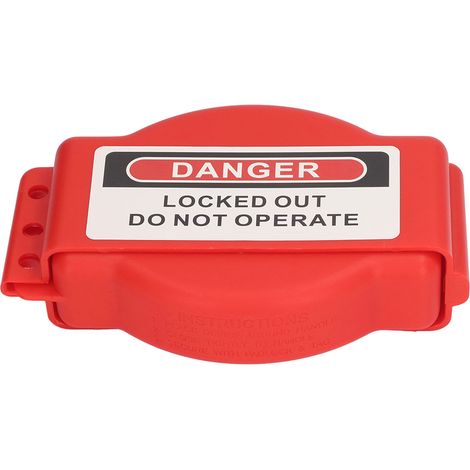 Verrou de sécurité réglable pour vanne, dispositif de condamnation universel, poignées de robinet 25-165mm, cadenas de protection industrielle (1/5)