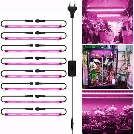 LED-Pflanzenleuchten mit Vollspektrum – 8er-Pack (1/3)