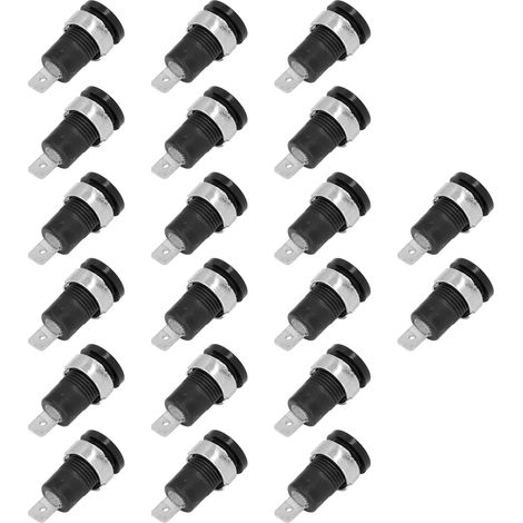 20 Stück Bananenstecker 4 mm, starke Verbindungen, korrosionsbeständig, gute Leistung, elektrisches Prüfzubehör, schwarz (1/5)