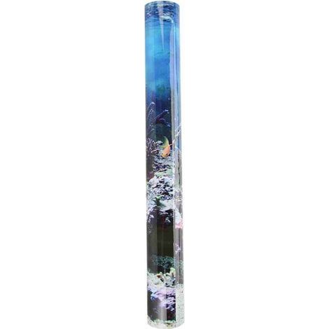 Papier adhésif décoratif pour aquarium – PVC résistant à l’eau, 61 x 41 cm, motif corail marin, idéal pour décors aquatiques (1/5)