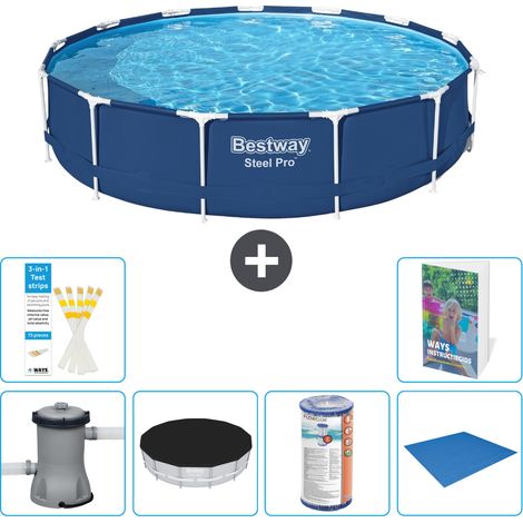 Bestway Steel Pro Rund - 396x84 cm - 7-teilig S341