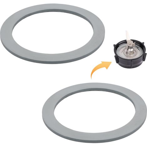 2pcs Blender Gasket, Grey Rubber O-Ring Replacement for Blender Ring Replacement Good Sealing Mixer Parts Compatible with Osterizer (1/5)