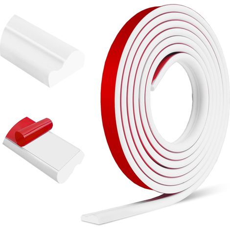 Moulure murale adhésives plafond moulure décoratives pour cadre de miroir décoration murale (22mm×3m, Blanc) (1/5)