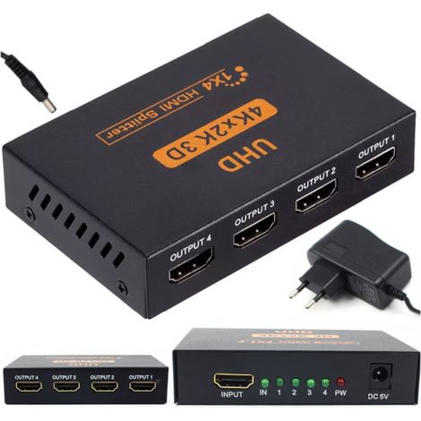 Splitter HDMI 1x4 Audio/Video 4Kx2K 3D UHD 2160p (1/5)