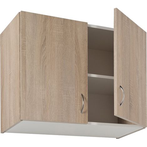 Einzelner 80 x 60 Sonoma Eiche Wand-Küchenschrank