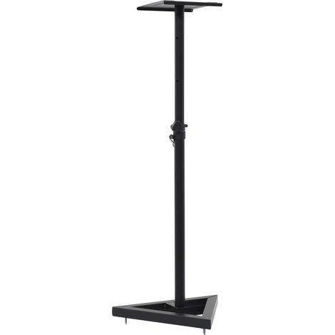 vidaXL Studio Monitor Speaker Stands 2 pcs Black Steel