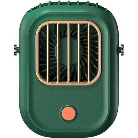 Ventola collo USB portatile ricaricabile, 3 velocità, ampio angolo di 120°, regolabile con coulisse, per i bambini, per le ragazze e gli uomini. (1/5)