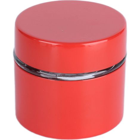 Boîte à café en verre et fer, mini bocal hermétique, récipient de rangement pour grains de café et thé (rouge) (1/5)