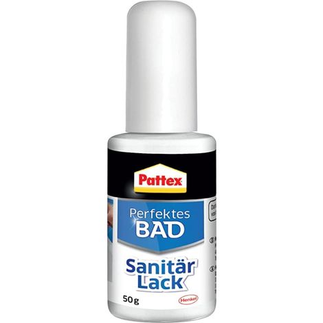 Pattex Perfektes Bad Sanitärlack Herstellerfarbe Weiß PL50W 50 g (1/2)
